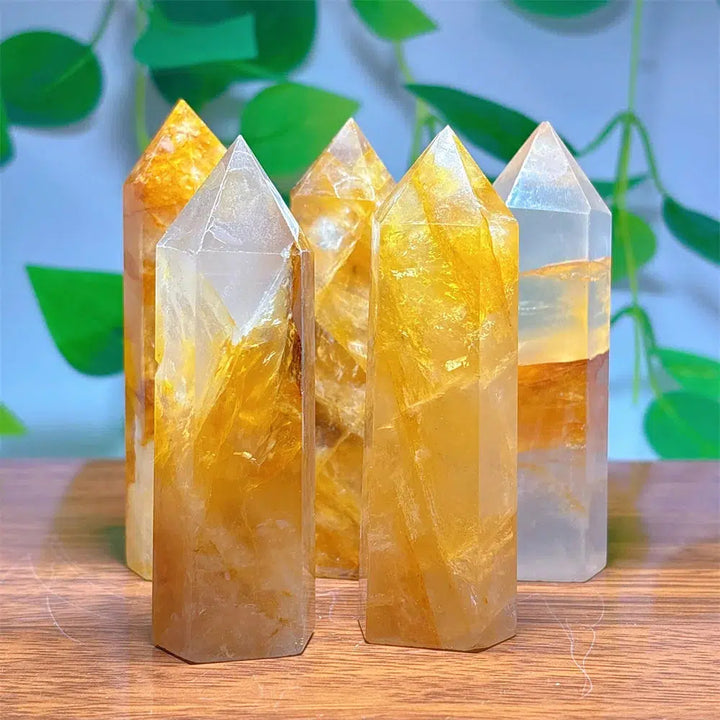 Golden Healer Quartz Obelisk Tower