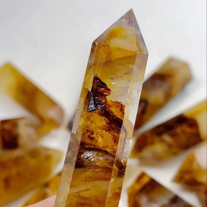 Golden Healer Quartz Obelisk Tower