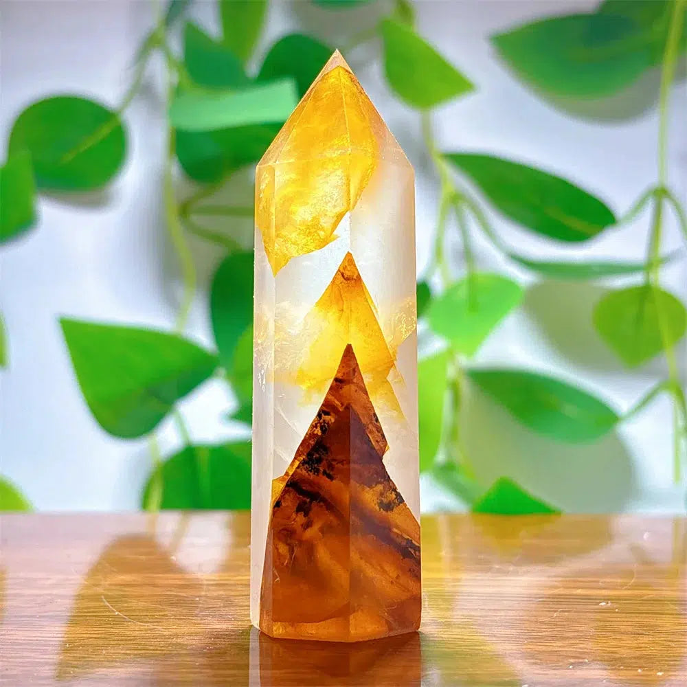 Golden Healer Quartz Obelisk Tower