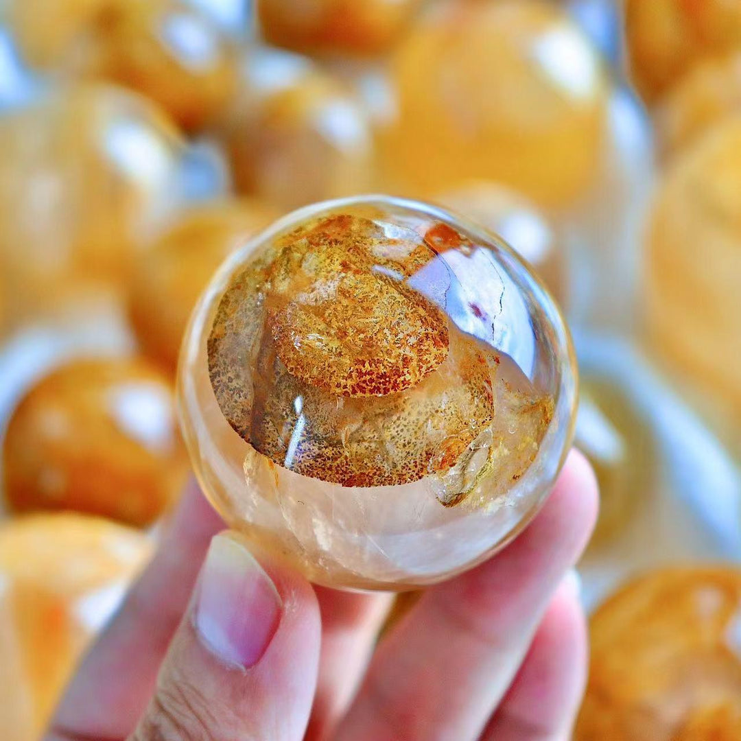 Golden Healer Quartz Sphere