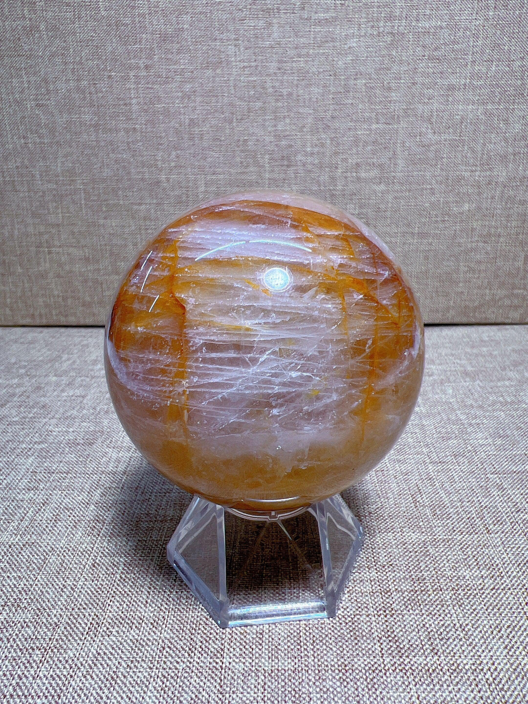 Golden Healer Quartz Sphere