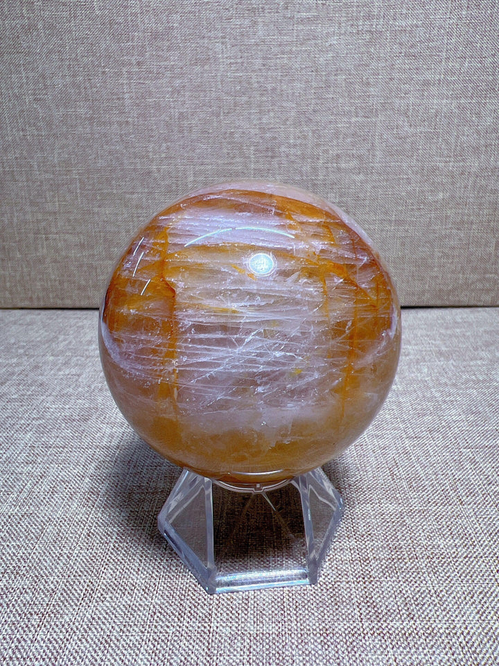 Golden Healer Quartz Sphere