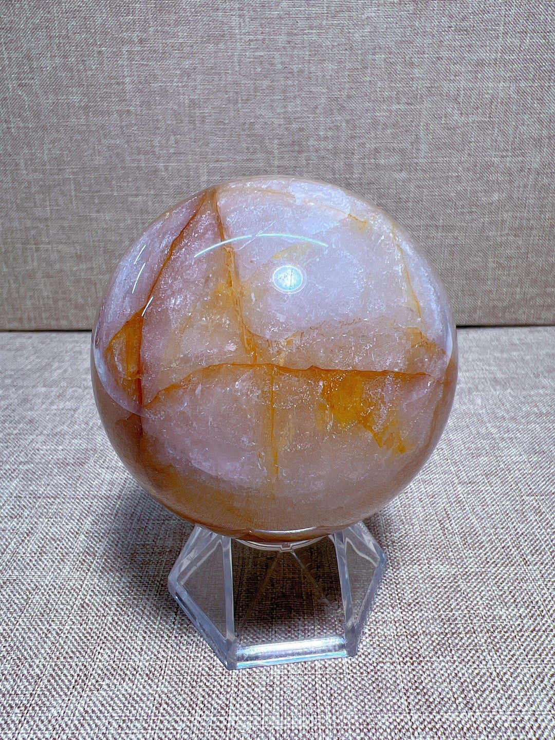 Golden Healer Quartz Sphere