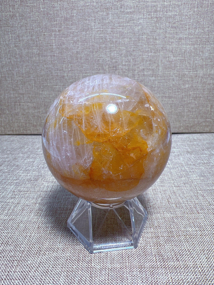 Golden Healer Quartz Sphere