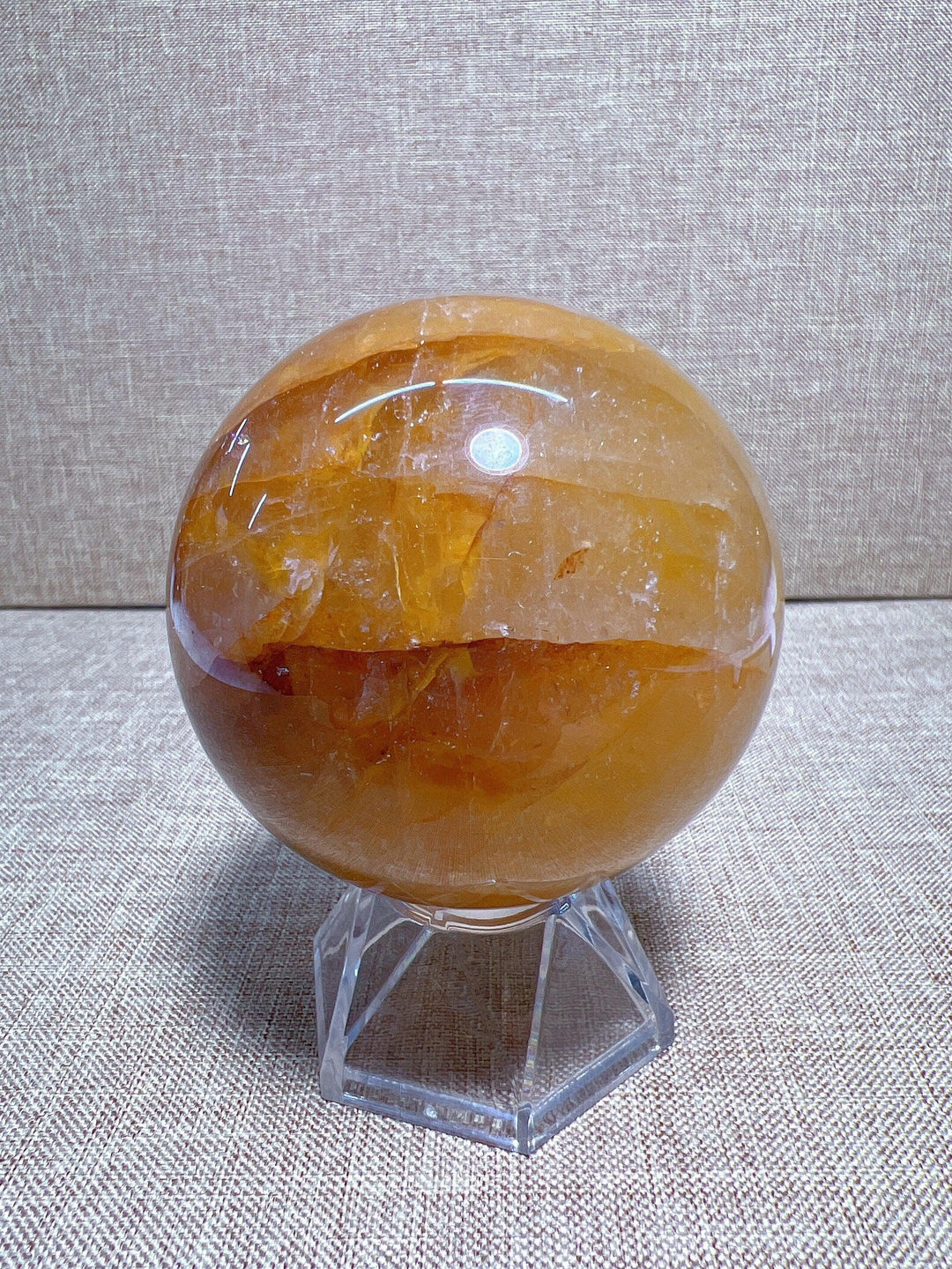 Golden Healer Quartz Sphere