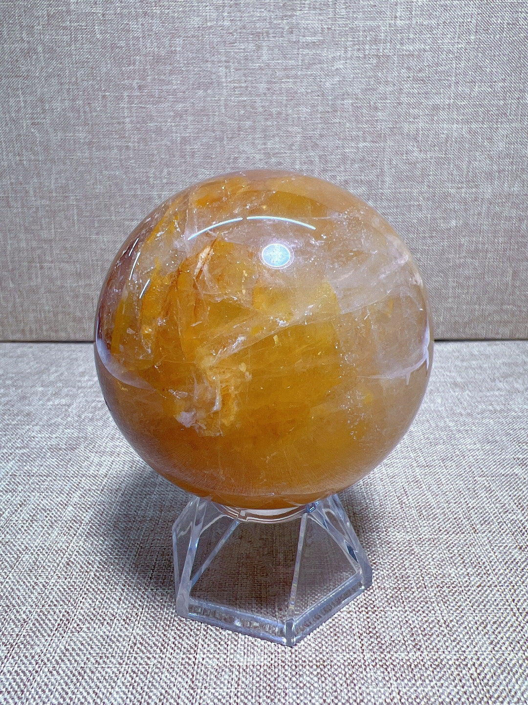 Golden Healer Quartz Sphere