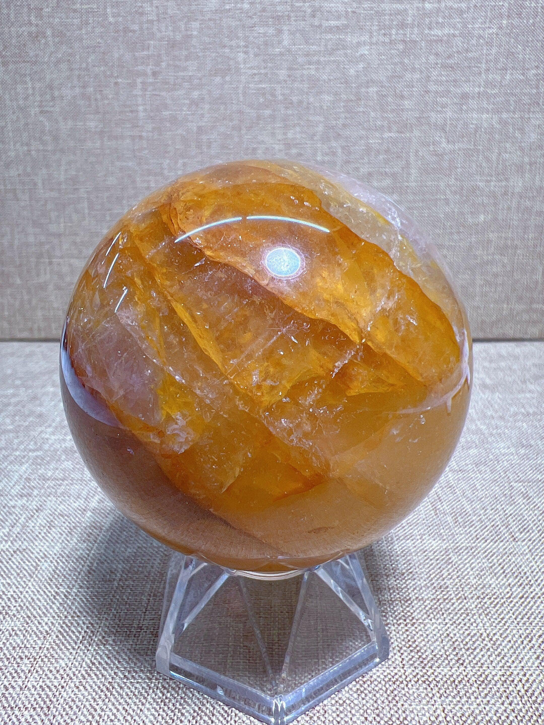 Golden Healer Quartz Sphere