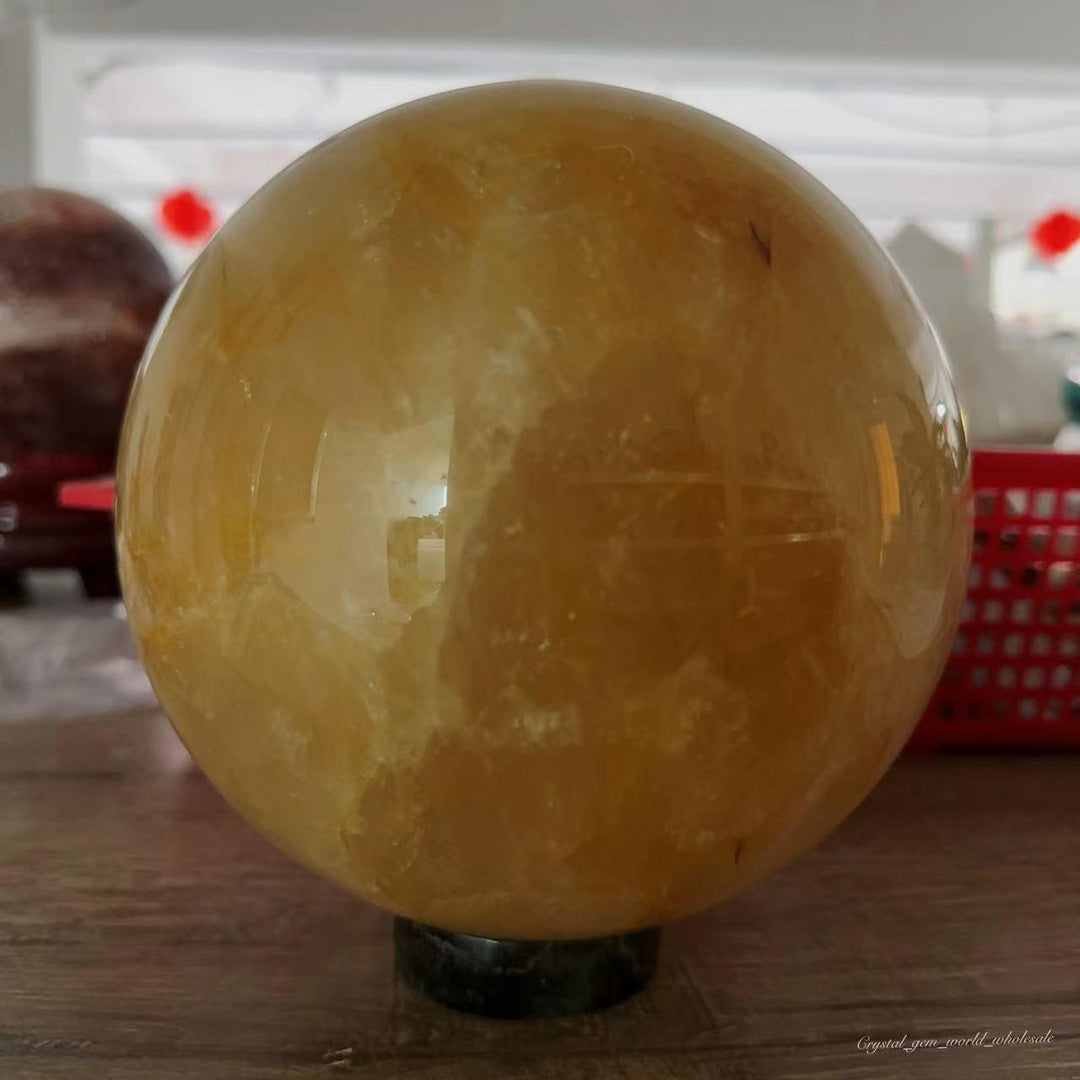 Golden Healer Quartz Sphere