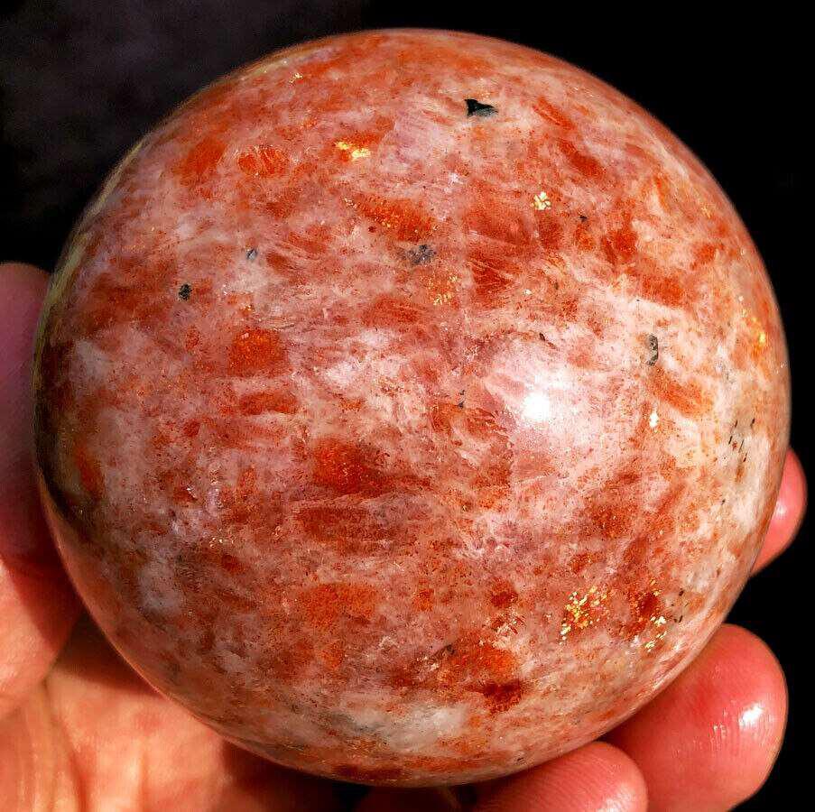 Golden Sunstone Crystal Sphere