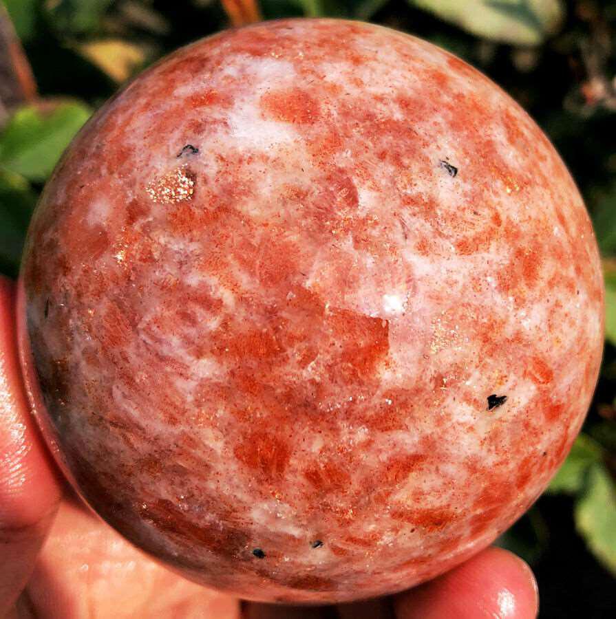 Golden Sunstone Crystal Sphere