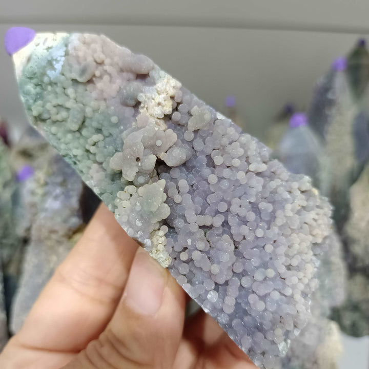 Grape Agate Crystal Tower