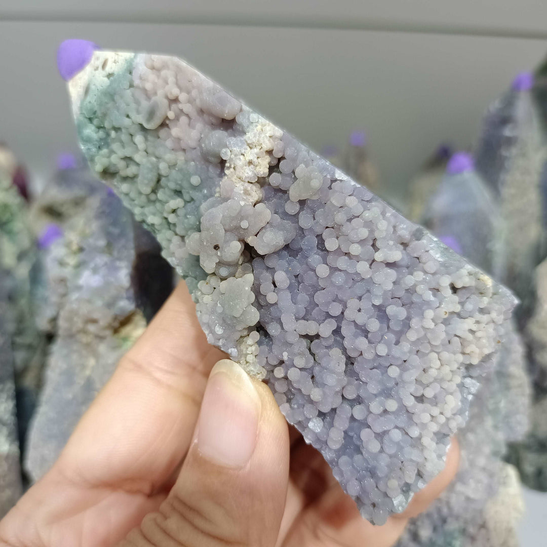 Grape Agate Crystal Tower