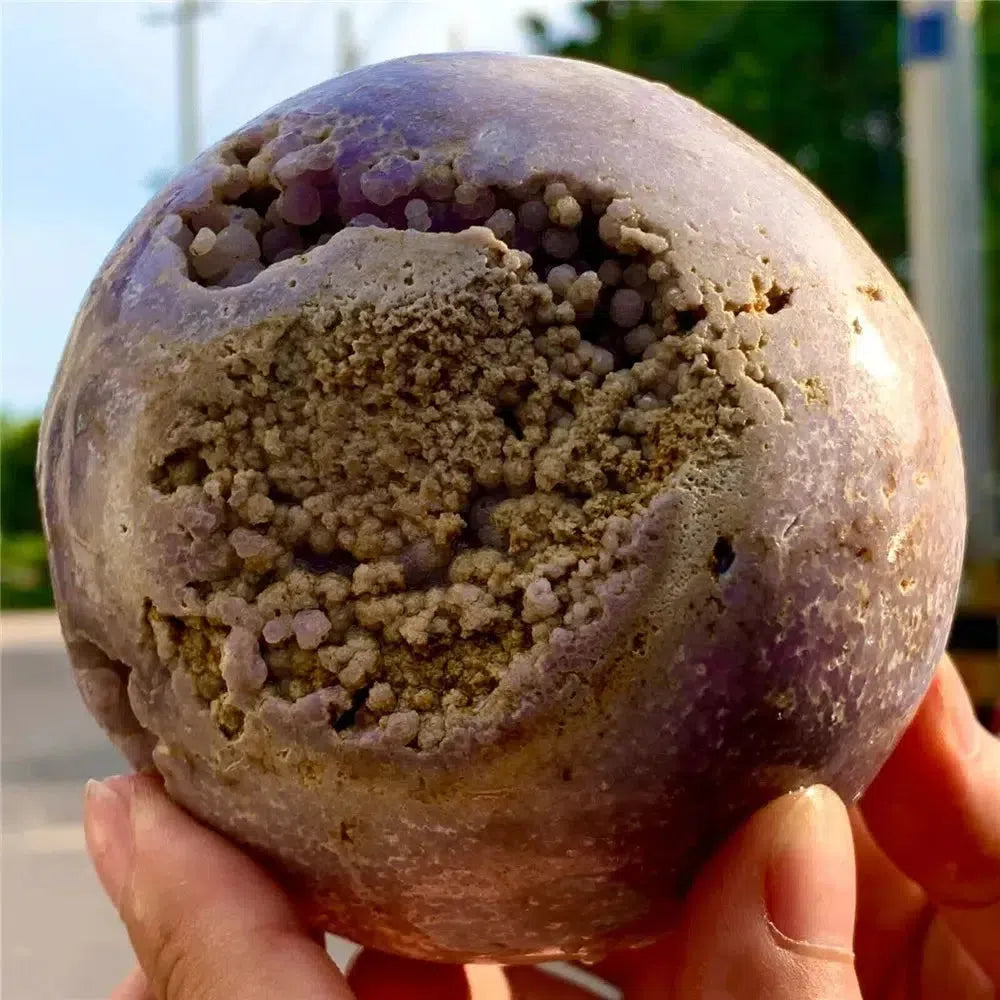 Grape Agate Ore Sphere