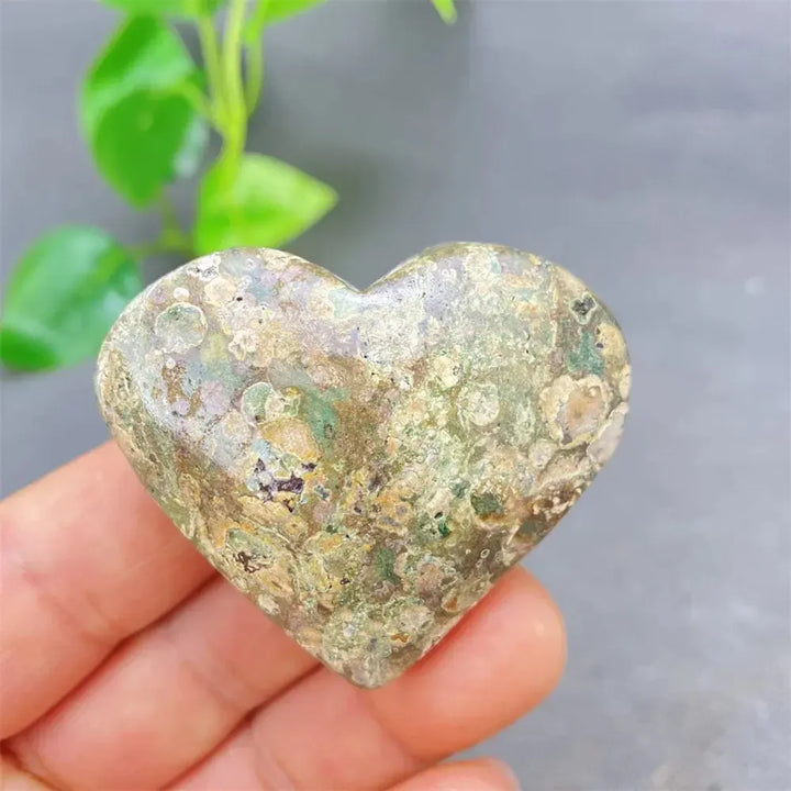 Green Cherry Agate Heart Crystal-Hearts-Ali-Green Cherry Agate-14 65g-Crystal Destiny