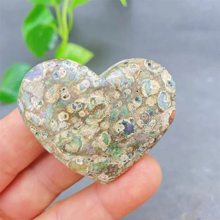 Green Cherry Agate Heart Crystal-Hearts-Ali-Green Cherry Agate-18 61g-Crystal Destiny