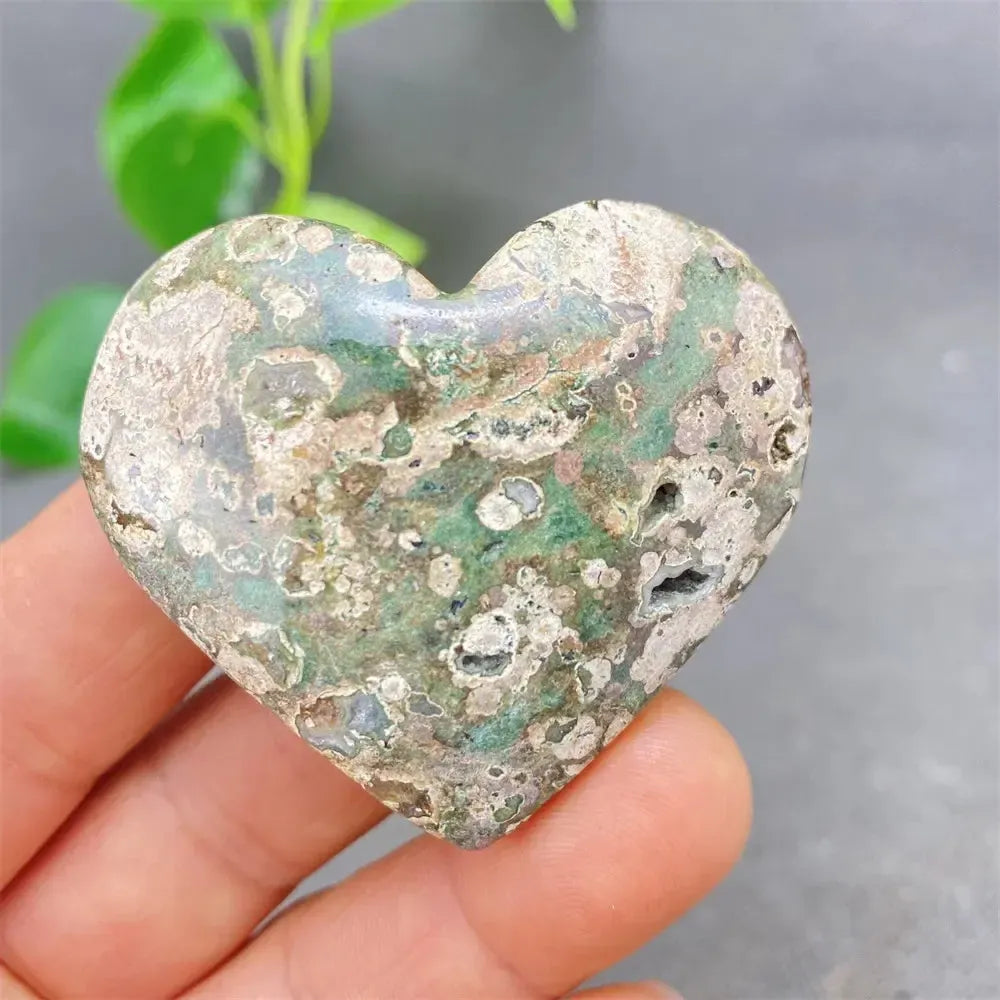 Green Cherry Agate Heart Crystal-Hearts-Ali-Green Cherry Agate-24 63g-Crystal Destiny