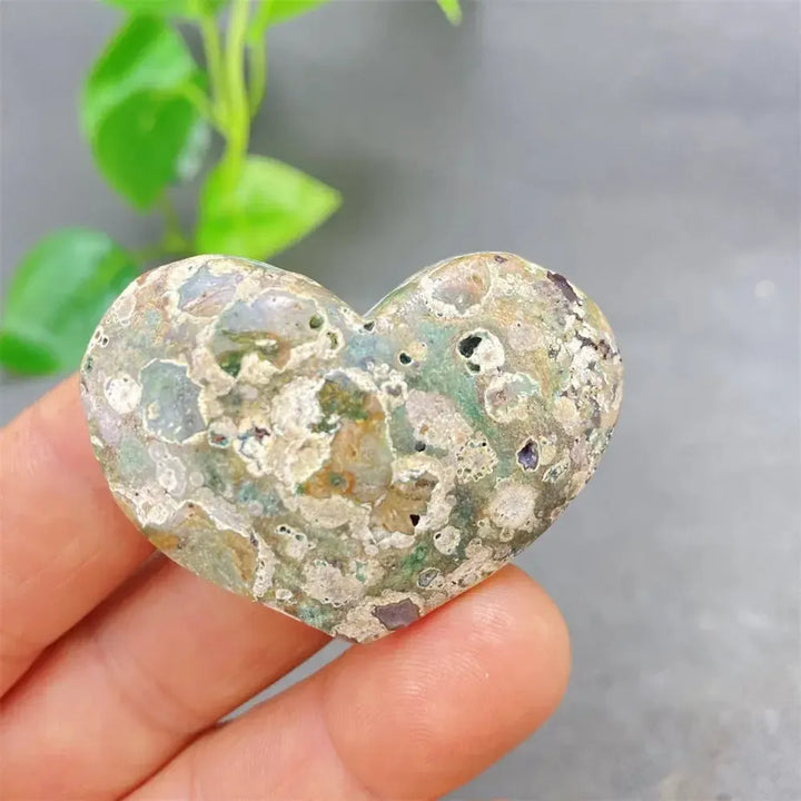 Green Cherry Agate Heart Crystal-Hearts-Ali-Green Cherry Agate-25 34g-Crystal Destiny