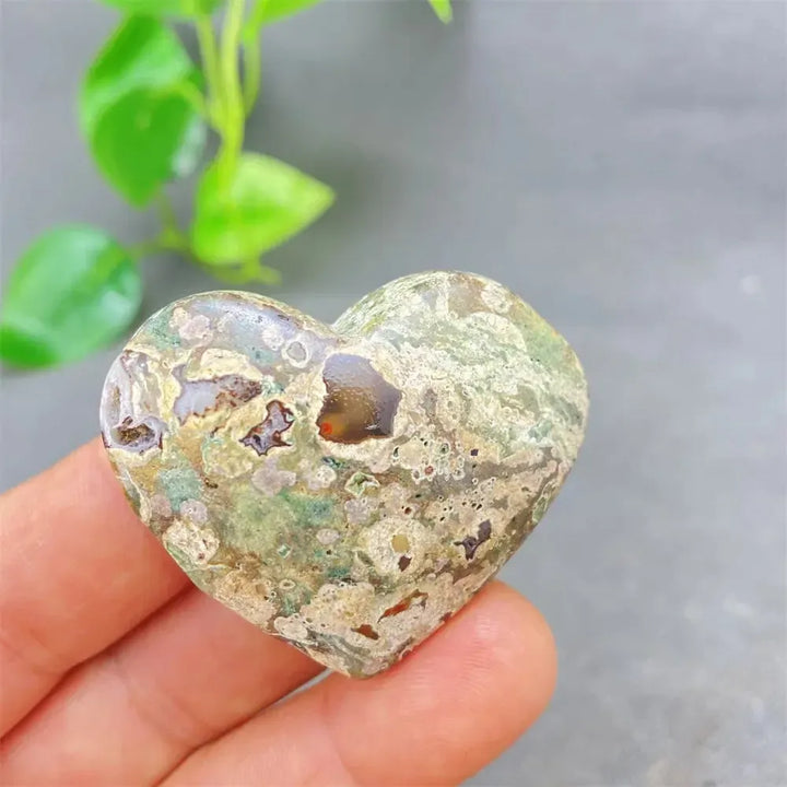 Green Cherry Agate Heart Crystal-Hearts-Ali-Green Cherry Agate-31 42g-Crystal Destiny