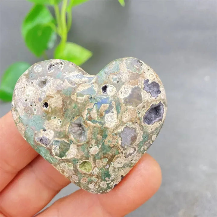 Green Cherry Agate Heart Crystal-Hearts-Ali-Green Cherry Agate-32 56g-Crystal Destiny