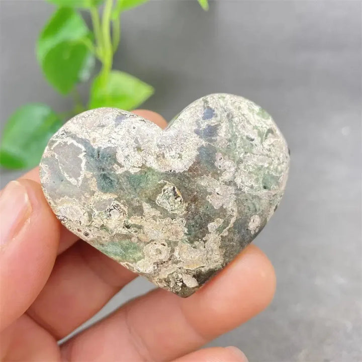 Green Cherry Agate Heart Crystal-Hearts-Ali-Green Cherry Agate-8 51g-Crystal Destiny