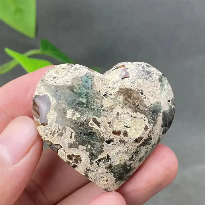 Green Cherry Agate Heart Crystal for Emotional Healing and Harmony-Hearts-Ali-Green Cherry Agate-10 49g-Crystal Destiny