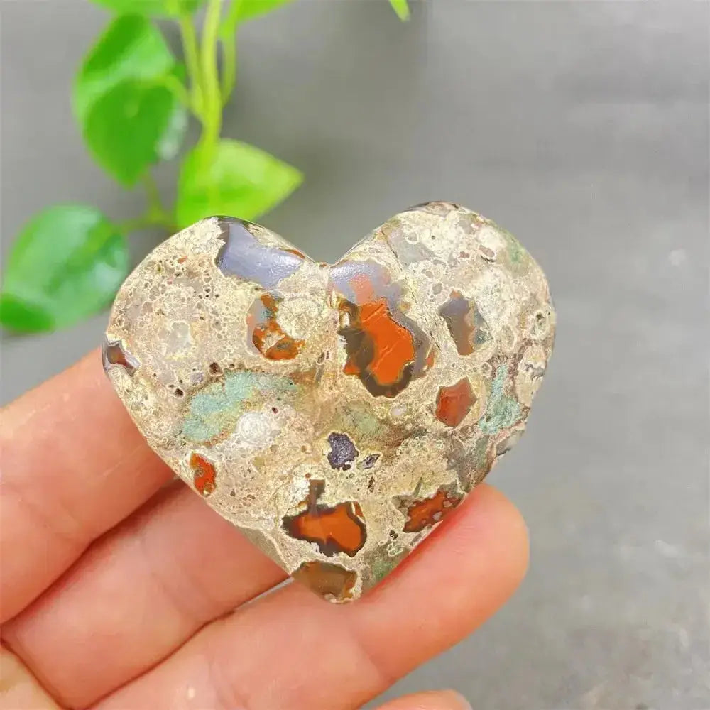 Green Cherry Agate Heart Crystal for Emotional Healing and Harmony-Hearts-Ali-Green Cherry Agate-2 55g-Crystal Destiny