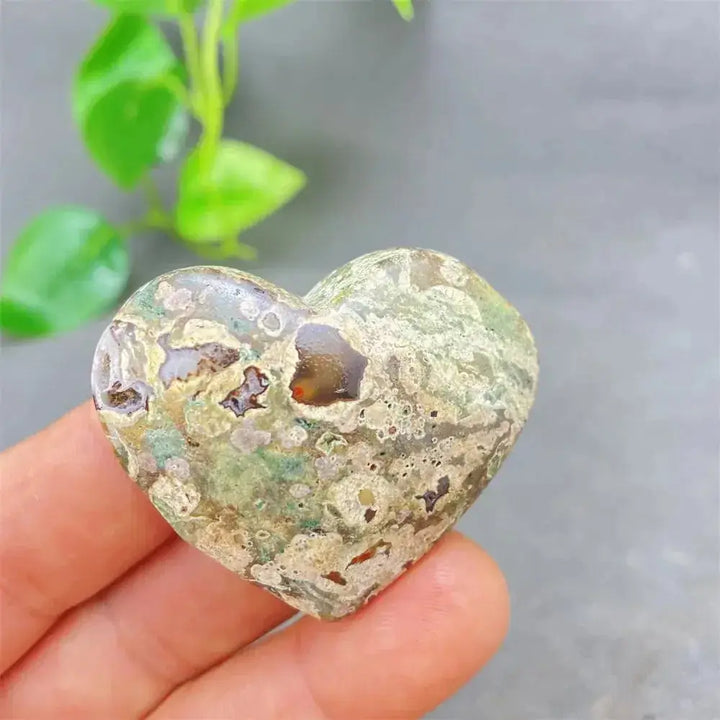 Green Cherry Agate Heart Crystal for Emotional Healing and Harmony-Hearts-Ali-Green Cherry Agate-31 42g-Crystal Destiny