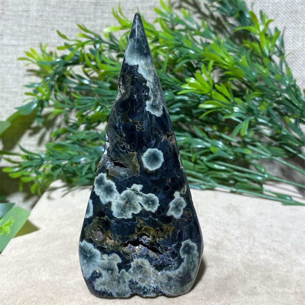 Green Flower Ocean Jasper Freeform