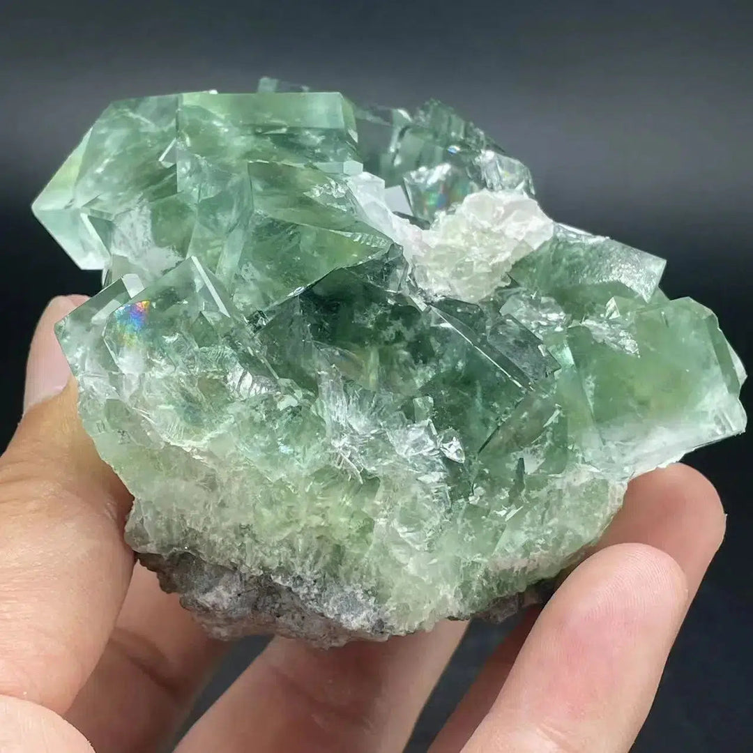 Green Fluorite Cube Cluster