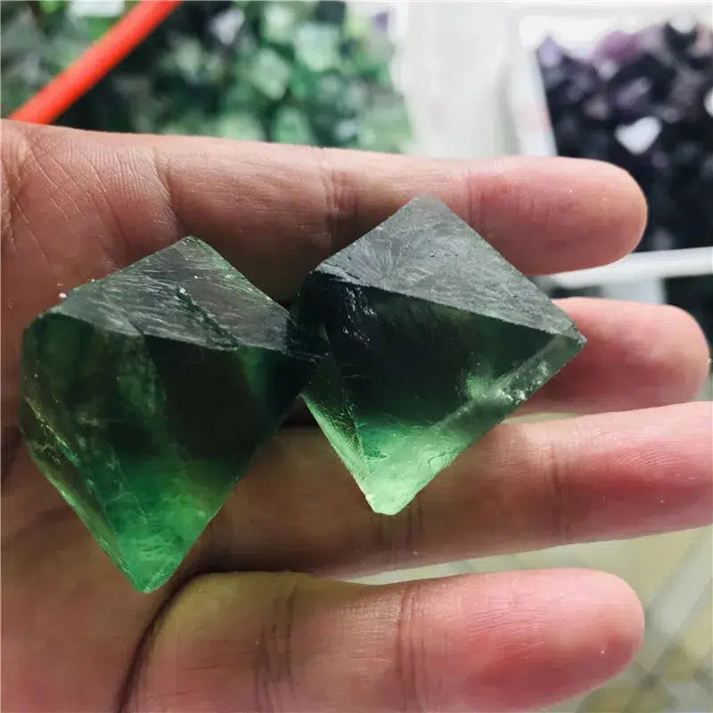 Green Fluorite Octahedral