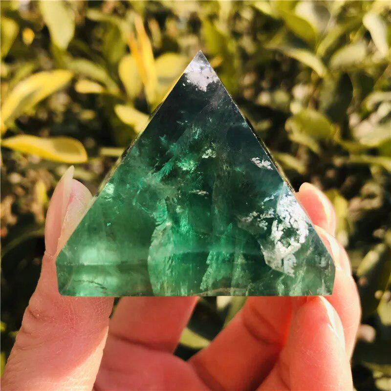 Green Fluorite Pyramid