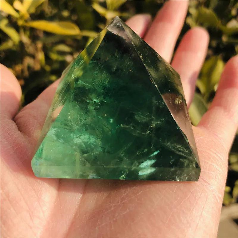 Green Fluorite Pyramid