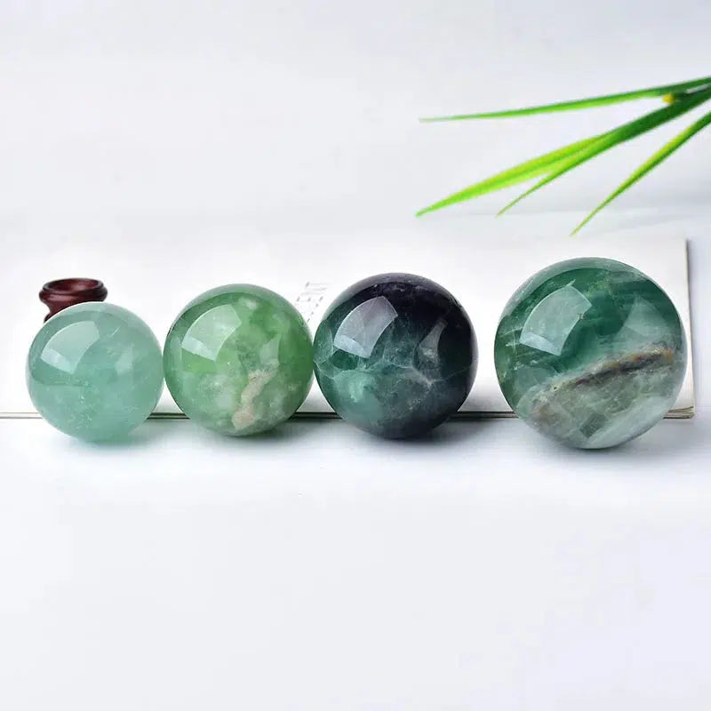 Green Fluorite Sphere