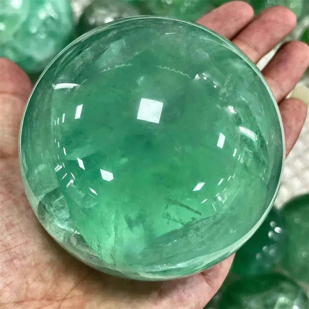 Green Fluorite Sphere