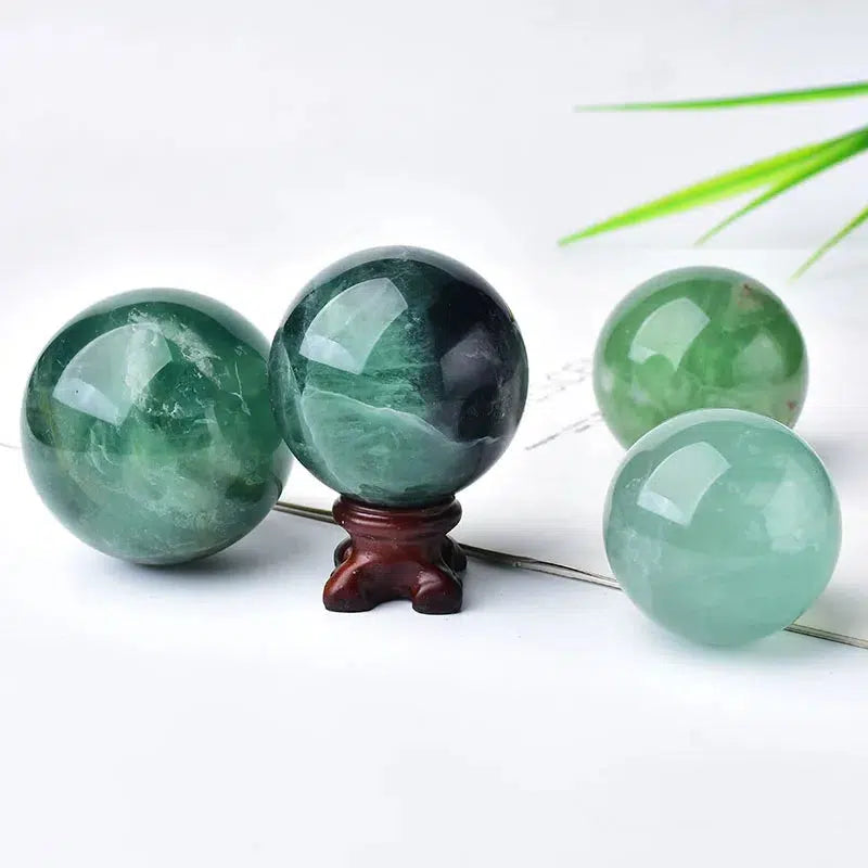 Green Fluorite Sphere