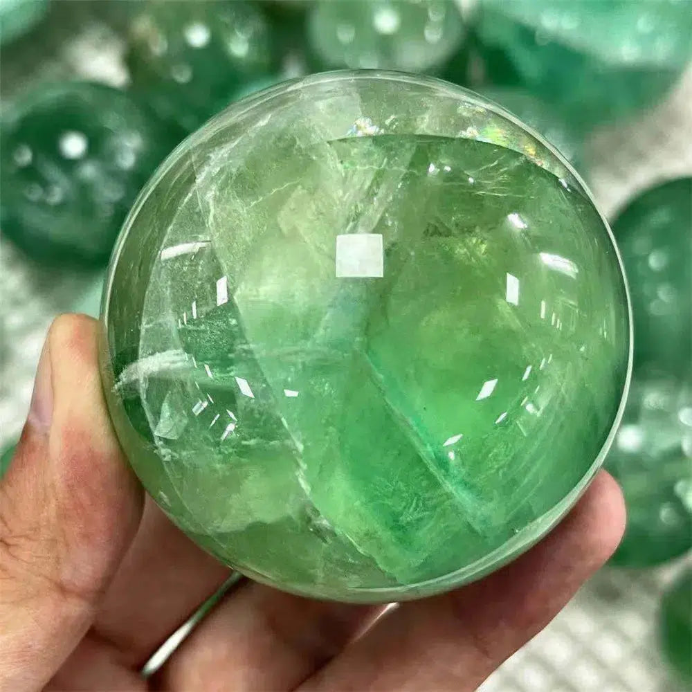 Green Fluorite Sphere