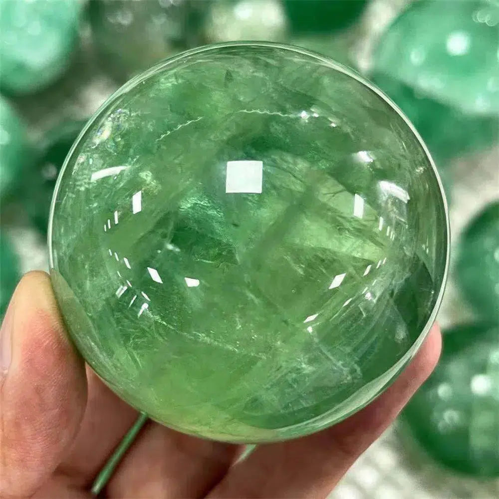 Green Fluorite Sphere