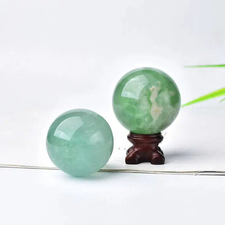 Green Fluorite Sphere