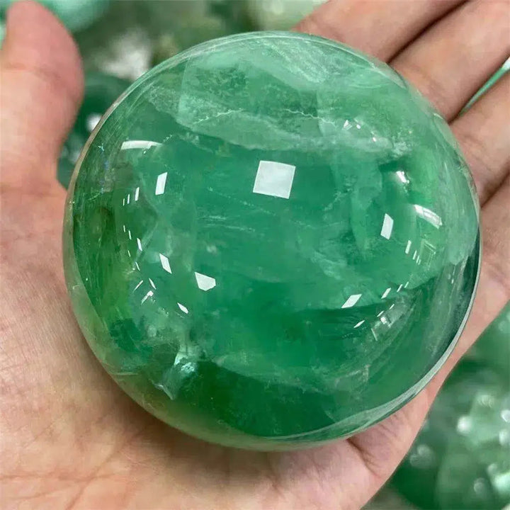 Green Fluorite Sphere