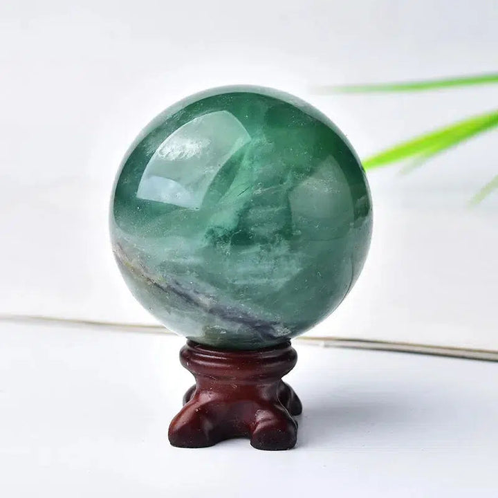 Green Fluorite Sphere