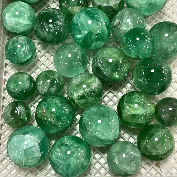 Green Fluorite Sphere