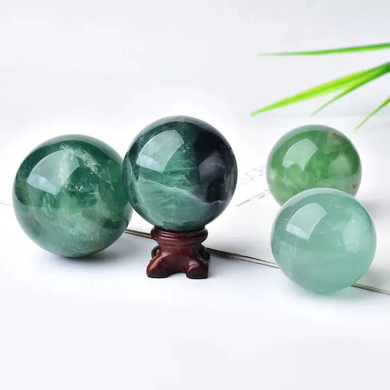 Green Fluorite Sphere