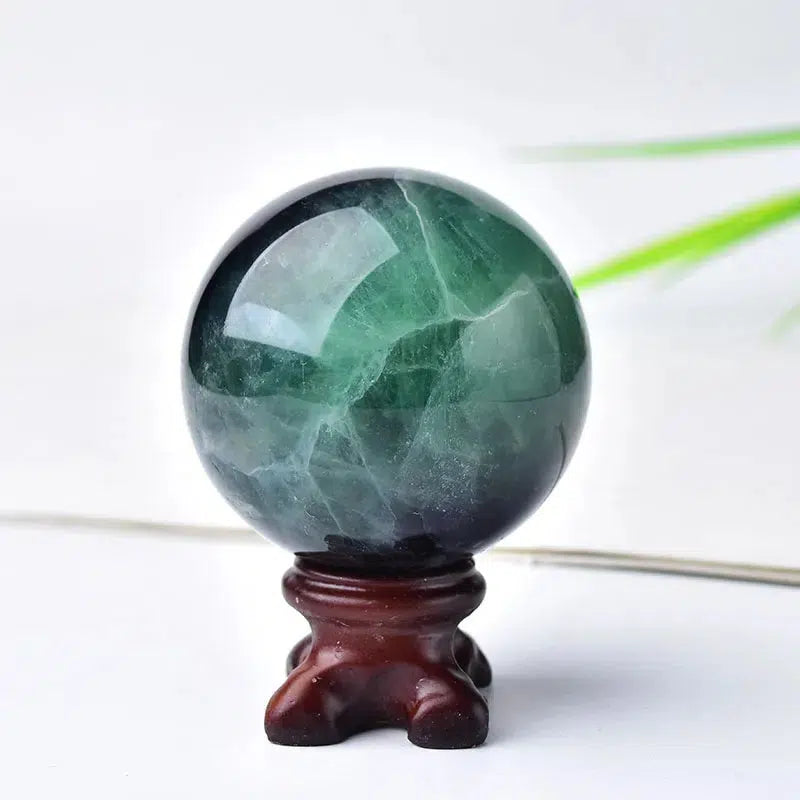 Green Fluorite Sphere