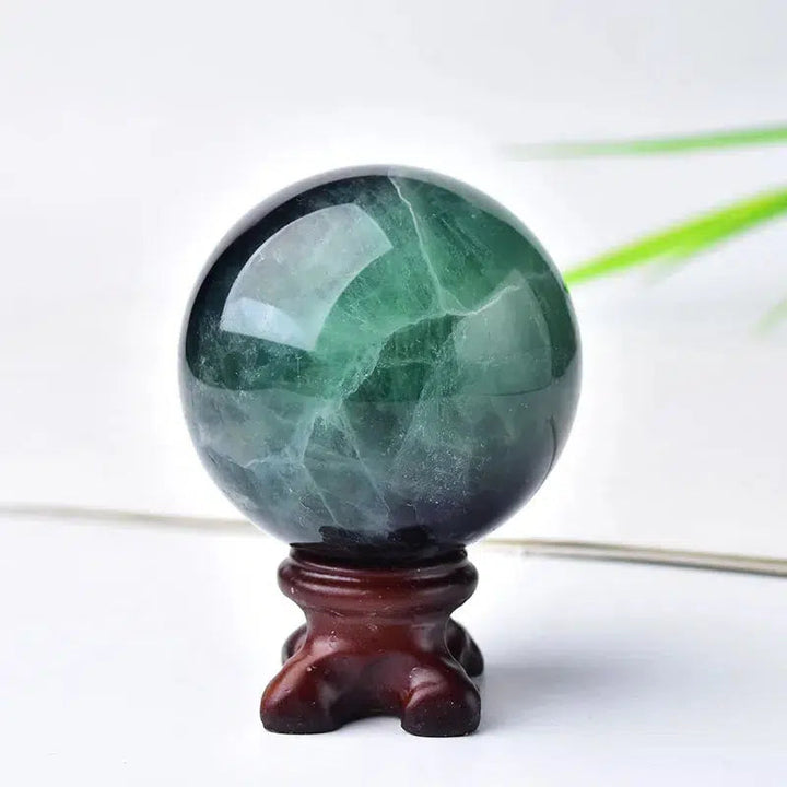 Green Fluorite Sphere