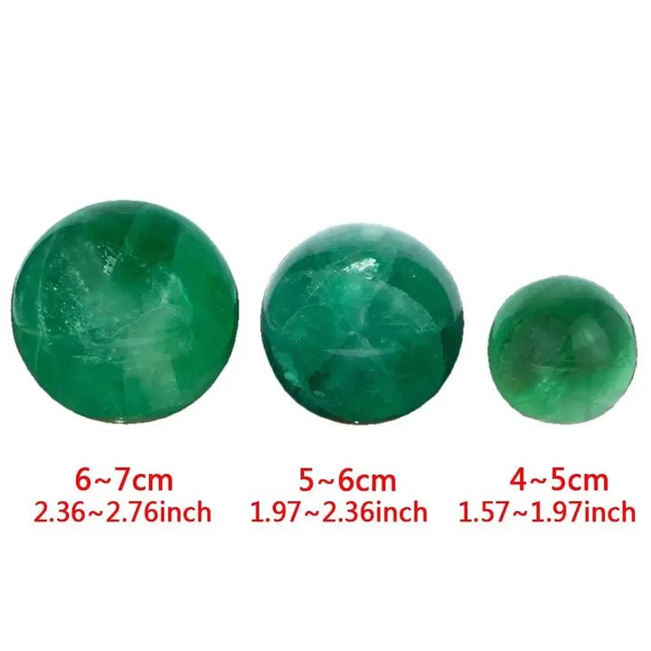 Green Fluorite Sphere for Emotional Balance and Clarity-Spheres-Ali-Green Fluorite-Diameter 30mm-Crystal Destiny