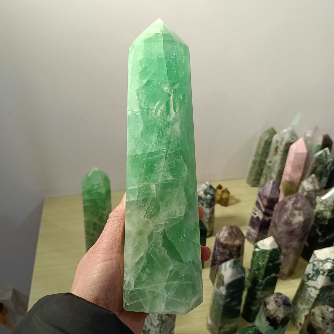 Green Fluorite Tower