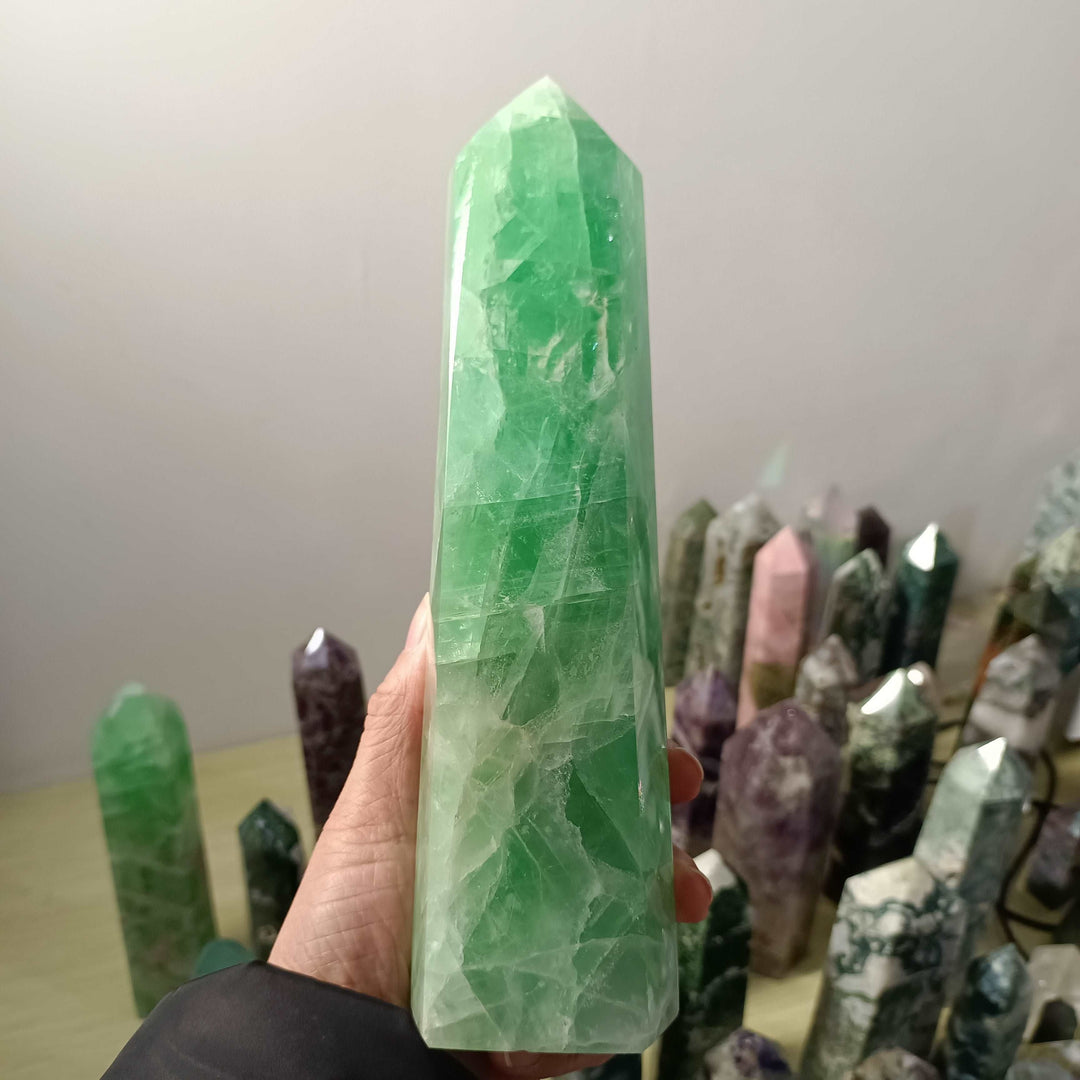 Green Fluorite Tower