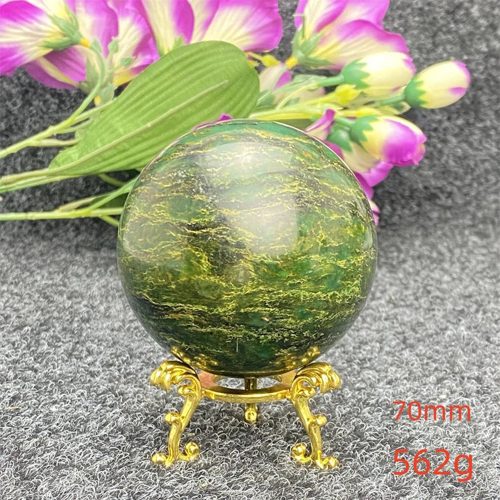 Green Jasper Crystal Sphere