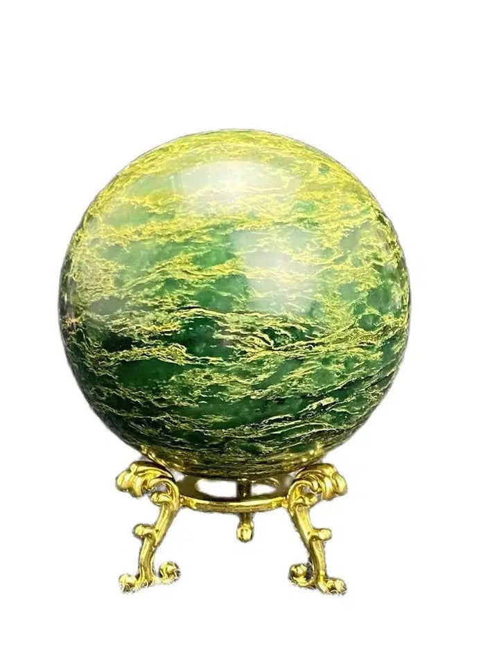 Green Jasper Crystal Sphere