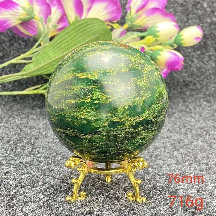 Green Jasper Crystal Sphere